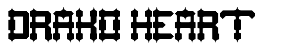 Drako Heart font preview